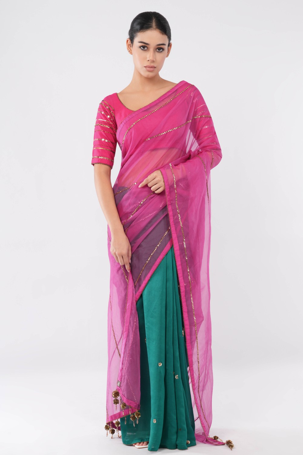 The Nouveau Bride Diptych Sari